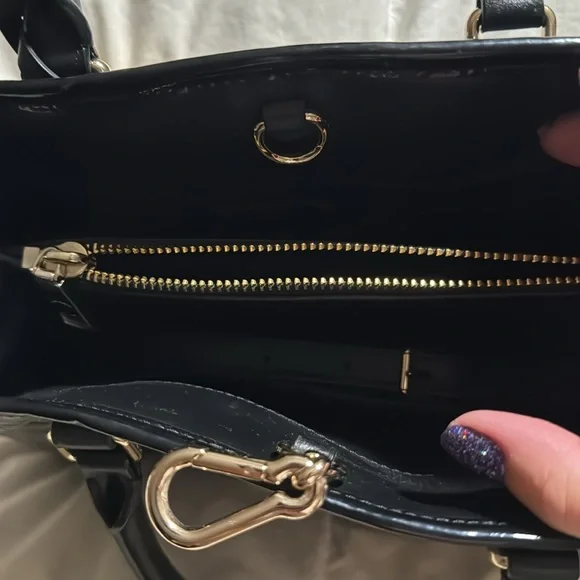 Brand New Shiny Black Coach Purse - Picture 6 of 13